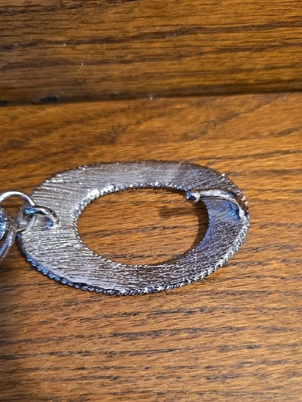 Silver-Tone Oval Chain Belt
